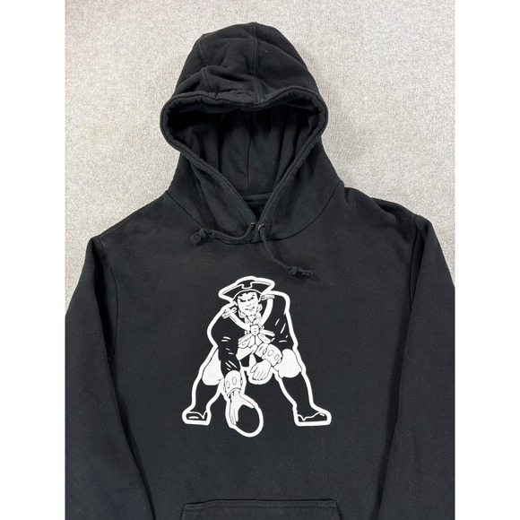 New England Patriots Vintage Screened Logo Stadium Hoodie Sweatshirt (Men's XL) - Picture 2 of 12